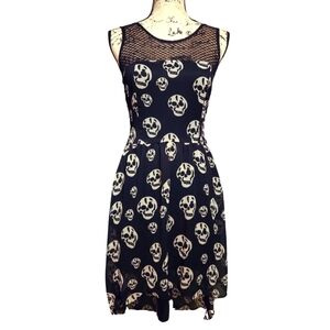 Royal Bones Chiffon Skull Dress